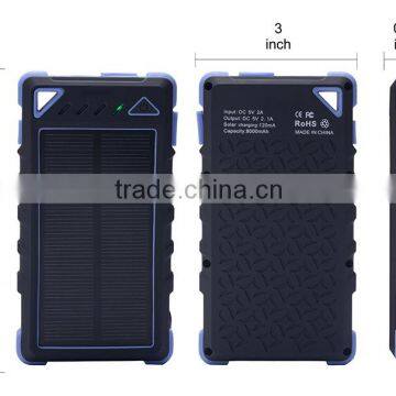 Outdoor Real Capacity Solar Power Bank 8000mah Waterproof IPX6 photo-2