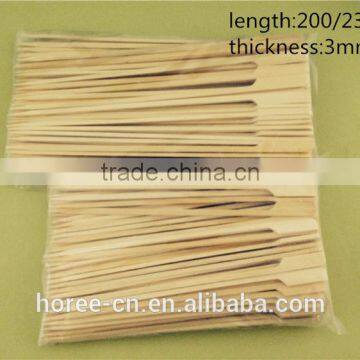 Chinese best quality bamboo wooden barbecue flag skewers for wholesale