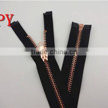 5# Rose Gold Metal Zipper O/E