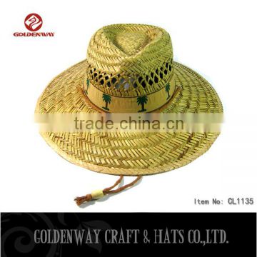 natural Summer Straw Hats Wholesale with Band