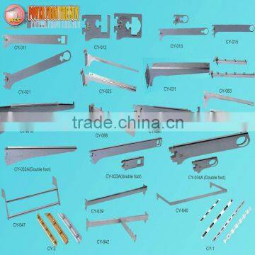 different kinds of shelf brackets and upright posts