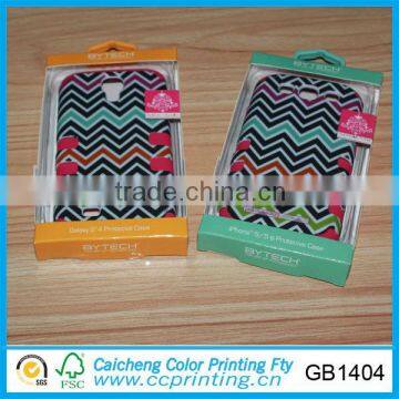 Cell phone case packaging corrugated paper window box