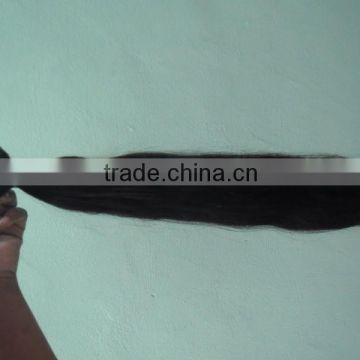 Wholesale full cuticle AAA unprocessed 24 inch Natural Black Human virgin Remy Indian Straight Hair