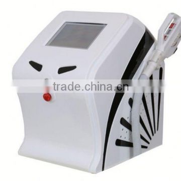 shr and ipl beauty equipment with two treatment heads for skin rejuvenation and hair removal