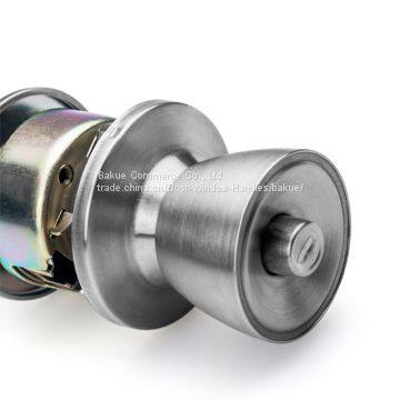 Door Hardware Ss201 Door Knob Ball Lock in Satin Nickel for Privacy photo-2