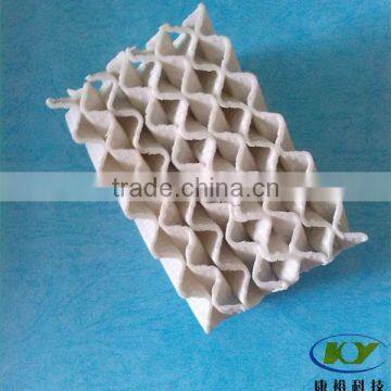 ceramic structured packing for heat exchanger