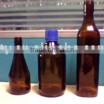 amber glass medicine bottle