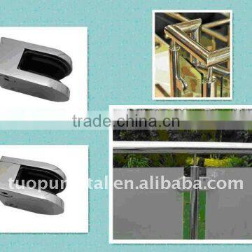 Round Shape Glass Clamp,Stainless Steel 304 Glass Clamp in Satin Nickel Finish photo-3