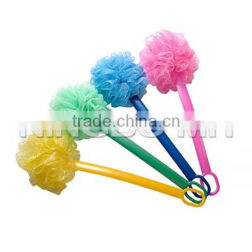 Plastic Long Handle Puff Mesh Bath Sponge