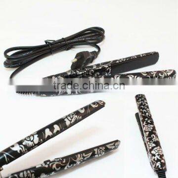 Ceramic flat hair straightener blk hair iron tourmaline MINI STRAIGHTENER IRON