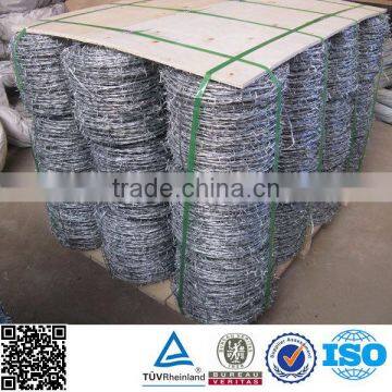 Hot dipped and Electro galvanized Boundary barbed wire fence