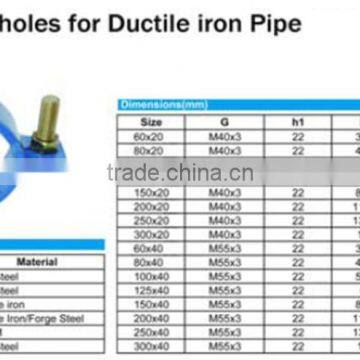 Ductile Casting Saddle Clamp for DI Pipe photo-2