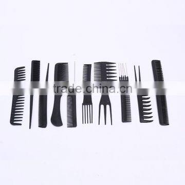 10pcs Professional Salon Hair Styling Hairdressing Black Plastic BarbersBrush Combs Set Hair Comb Set,Good for Barber photo-5
