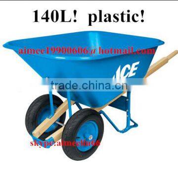 Super Large Capacity Plastic Tray Wheelbarrow 140L Manufacturer photo-4
