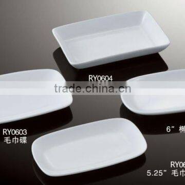 Square Ceramic Procelain Towel Plate Or Holder