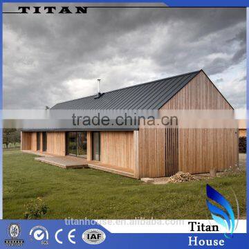 Small Simple Light Steel Frame Wooden House Design