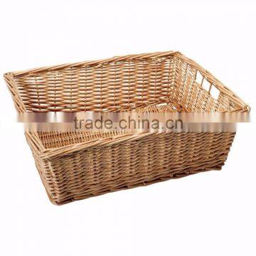 2016 oval cheap willow bread basket with neat linner