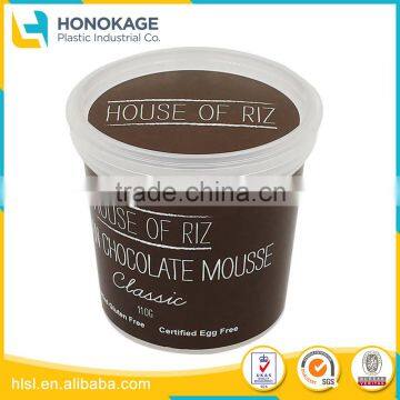 High Quality Yogurt Product Type Clear Cup with Lid, Iso Container for Yogurt