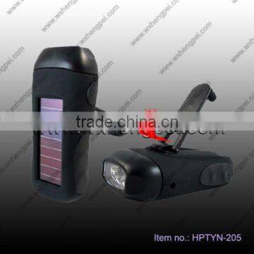 solar hand dynamo torch