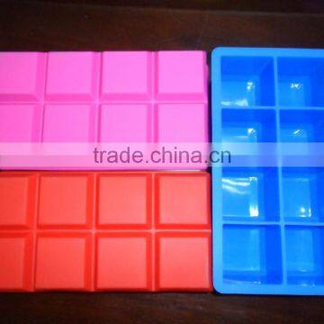 High Quality Food Grade 8 Cavity Jumbo 2" Silicone Large Ice Cube Tray