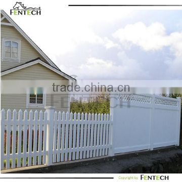 Vinyl privacy fence with lattice