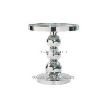 Competitive Price Round Shape Design Stainless Steel Side Corner Living Room Table photo-2