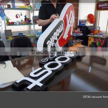 DITAI Produce Plastic Thermoforming Outdoor Advertising Lightbox