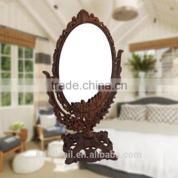 Plastic Table Mirror Free Standing Mirror Double Side Desk Mirror photo-4