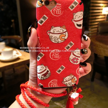 Fortune Cat Cartoon Cell Phone Case Silicone Mobile Phone Cases for IPhone7/7Plus/6/6s/6plus/6splus Phone Back Cover photo-3