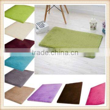 15.7"x23.6" Solid Fluffy Anti-skid Shaggy Rug Bathroom Door Floor Mat Carpet