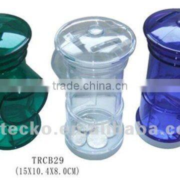 Hot selling fire cock shape plastic coin jar/money saving box