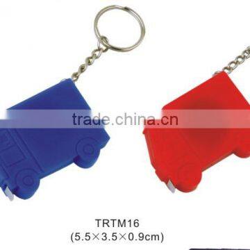 CUSTOMIZED MINI RED CAR TAPE MEASURING KEY CHAIN