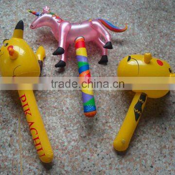 promotional Inflated glow animal horse design stick toys