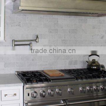 Best Selling Interior Decoration Natural Stone White Marble Wall Tile Price photo-2