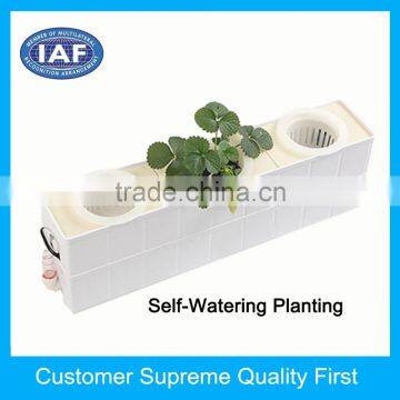 OEM self watering hydroponics plastic plant flower pot