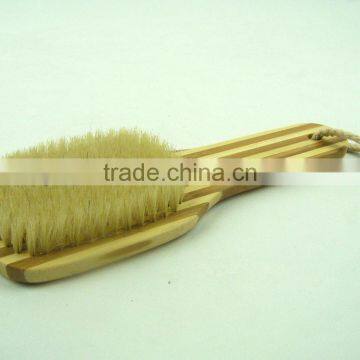 Bamboo Bath Brush With Natural Bristle oval Head