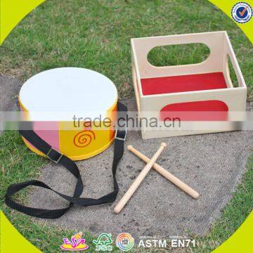Wholesale Simple Style Wooden Toy Double Drums Funny Wooden Toy Double Drums for Toddlers W07J004 photo-4