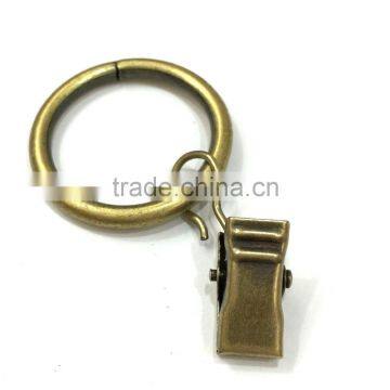 Inside Diameter 35mm / Outside Diameter 42mm Window Curtain Clothes Metal Clips With Rings Hooks photo-6