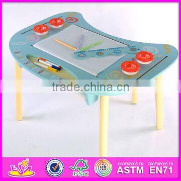 2015 Wooden Table and Chair for Kids,study Wooden Table and Chair Set for Children,hot Sale Wooden Table and Chairs Toy W08G127 photo-2