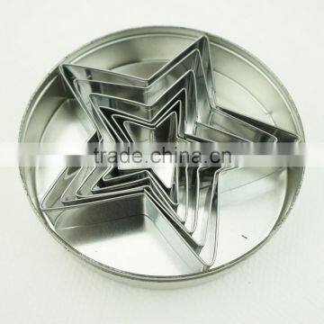 47023 6pcs Five Star Shape Stainless Steel Cookie Cutter Set photo-5