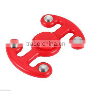 Fidget Hand Spinner Finger Toy Stress Reliever Killing Time Adults/Kids Red photo-3