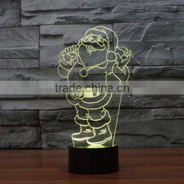 New Santa Claus 3D Touch Table Lamp Creative Lamp LED Lamp Vision Night Light photo-3