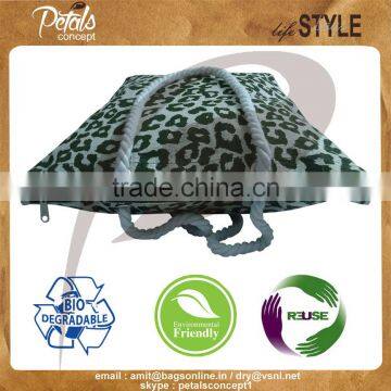 Biodegardable Low Price Beach Bag Made From Golden Fiber Jute photo-3