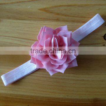 Korean Girl Flower Headbands With Satin Ribbons photo-5