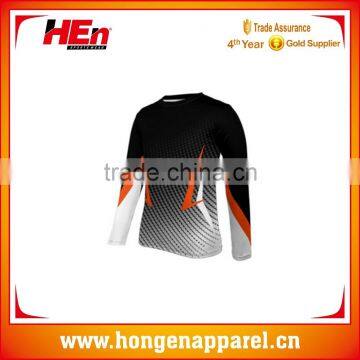 Hongen apparel sublimation soft tight running long sleeve shirt