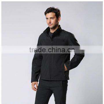 Navy blue softshell mens jacket