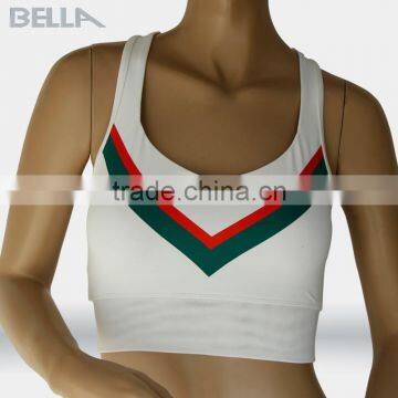 Fashionable Wholesale 87% Nylon 13% Spandex Cheap Yoga Sports Clothing Women Sexy Sports Bra