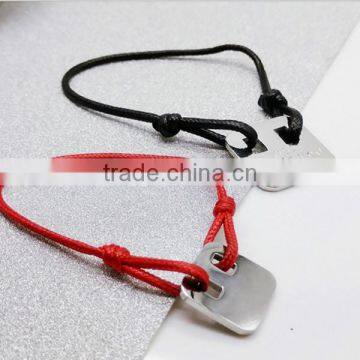 custom inspired words tags charm cord bracelets diy handmade red and black word bracelets for valentine's gifts