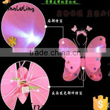 Wholesale hot sale led fairy wings for birthday gift