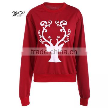 Wholesale printing woman xxxxl hoodies fashion woman sweatshirts custom woman clothing